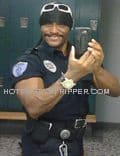 male dancer in police uniform