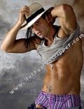 ivan male model with hat on