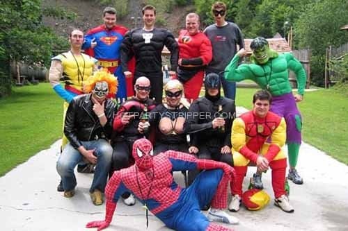 bachelor party costume party