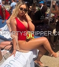 Adienne London Female Stripper Image Adienne London model at pool