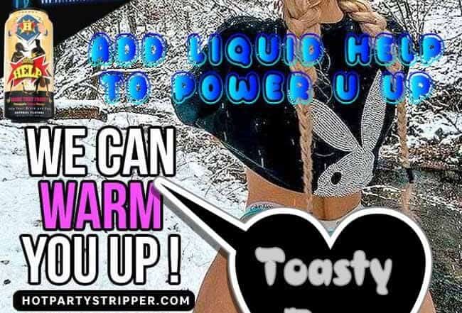 winter strippers snow bunnies