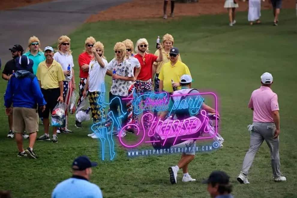 Bachelor Party in a Fun Golfing Scene