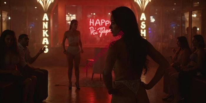 Exotic dancer performing for birthday guests in Austin
