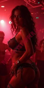 Latina exotic dancer performing at a Miami birthday party
