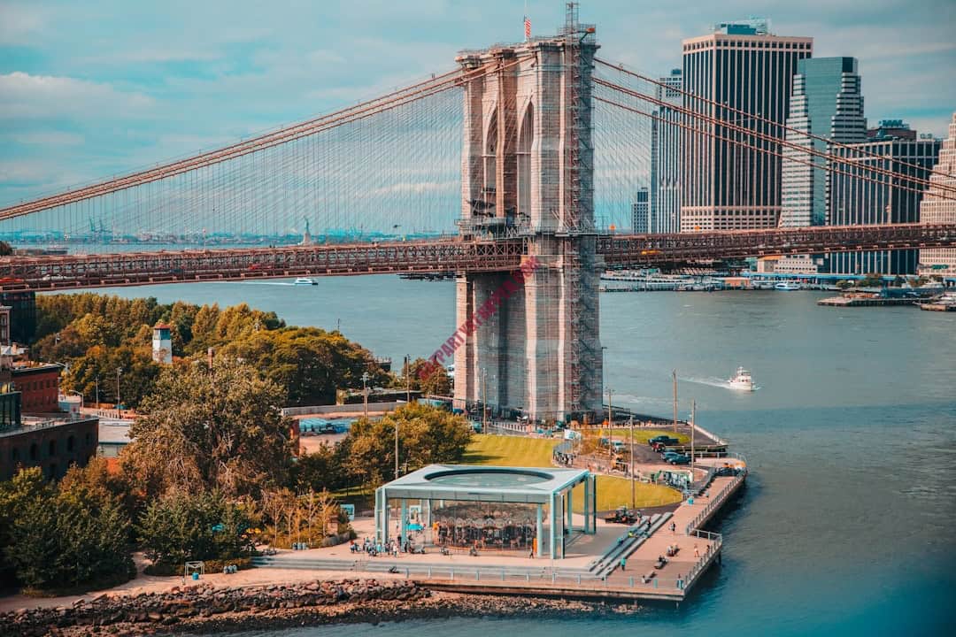 Brooklyn bridge, new york city, new york, usa.