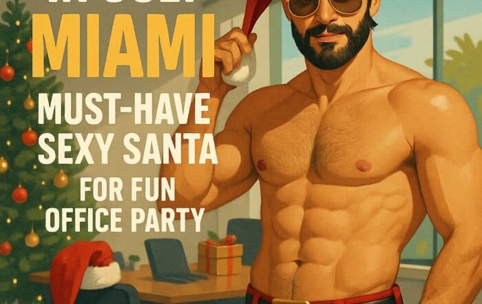 blog post about Christmas in July | Hot Party Stripper Christmas in july miami must have sexy santa for office party.