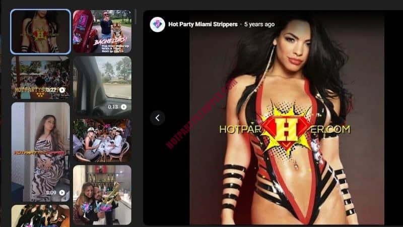 Static map preview showing Hot Party Miami Strippers location on Marseille Dr in Miami Beach