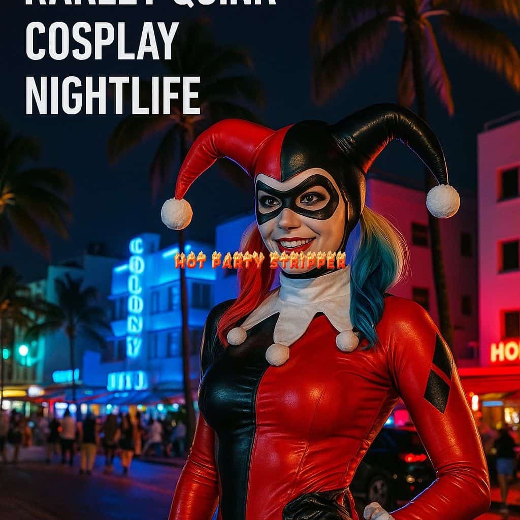 Miami cosplay | Hot Party Stripper Harley quinn cosplay hot party stripper costume at nightlife event.