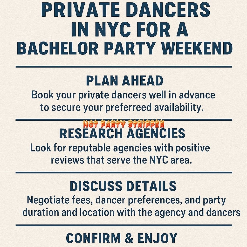 Information blog post on How to Book Private dancers in NYC for a Bachelor Party Weekend | Hot Party Stripper