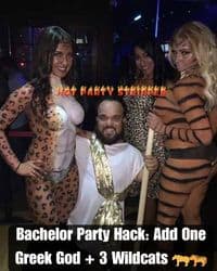 Key West midget stripper and female dancers at festival