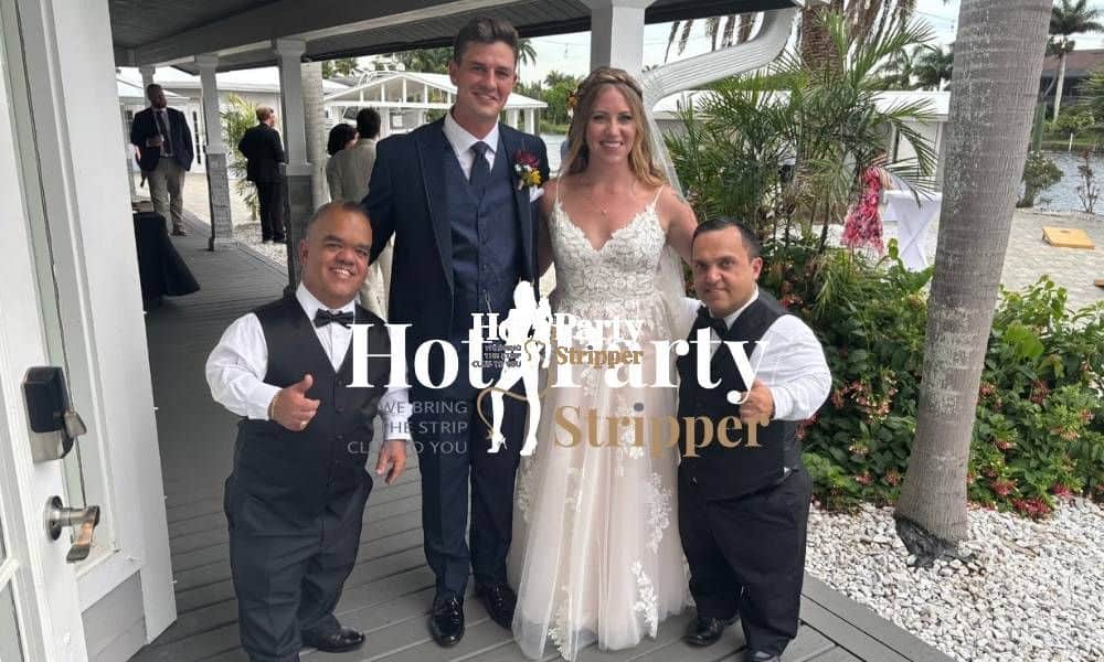 Little person waiters or bartenders for weddings and parties in Florida
