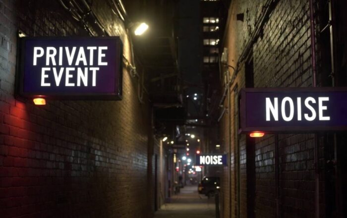 noise laws with nyc events and strippers