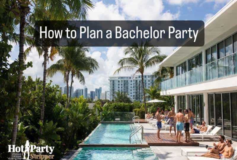 Miami bachelor party planning at luxury Airbnb with pool and skyline view