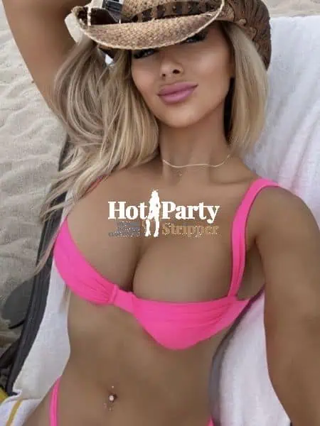 Miami female stripper performing at a private bachelor party