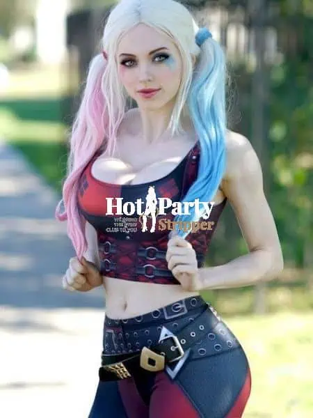 Miami party girl stripper performing for a private celebration