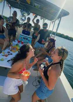 Miami bachelor boat party with female strippers