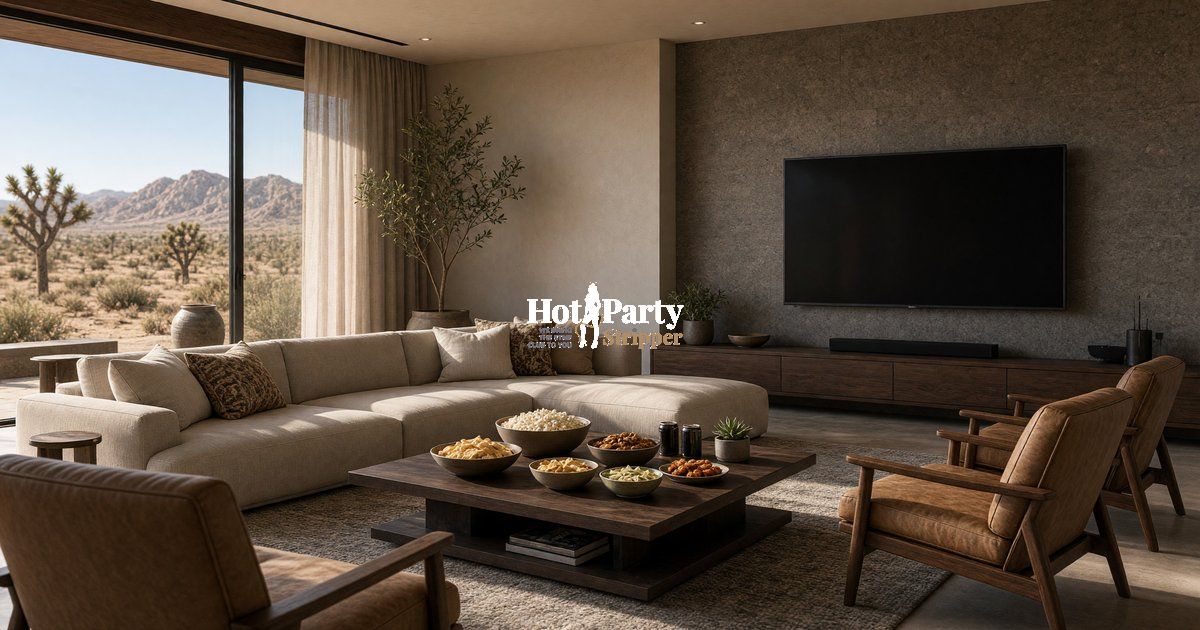Scottsdale living room set for a weekend watch party
