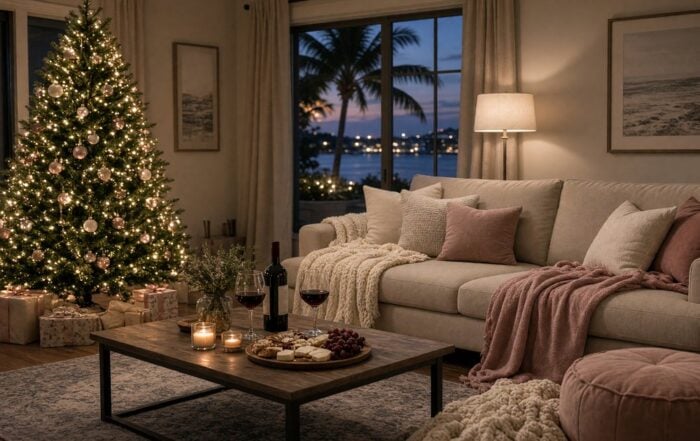 Christmas girls-night living room | Hot Party Stripper Tampa living room set for a small Christmas girls night